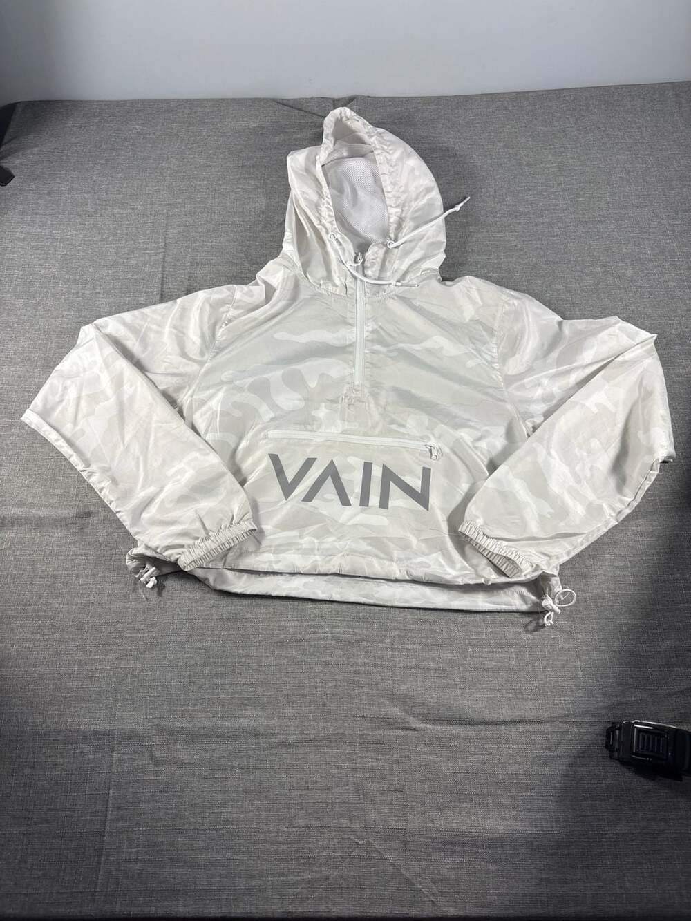 I Prevail True Power VAIN White Camo Anorak Windbreaker Crop Jacket